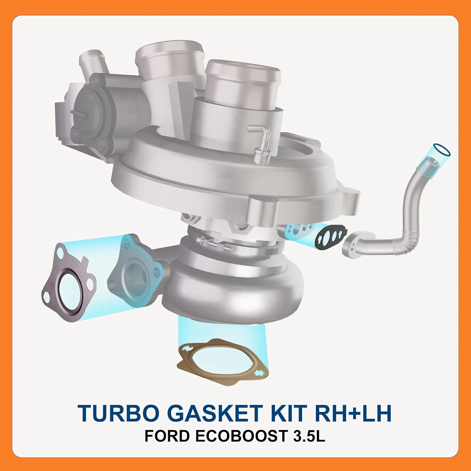 BTS-0469RH Turbo Gasket Kit - RH for Ford - 1 BTS-0469RH Turbo Gasket Kit – RH for Ford