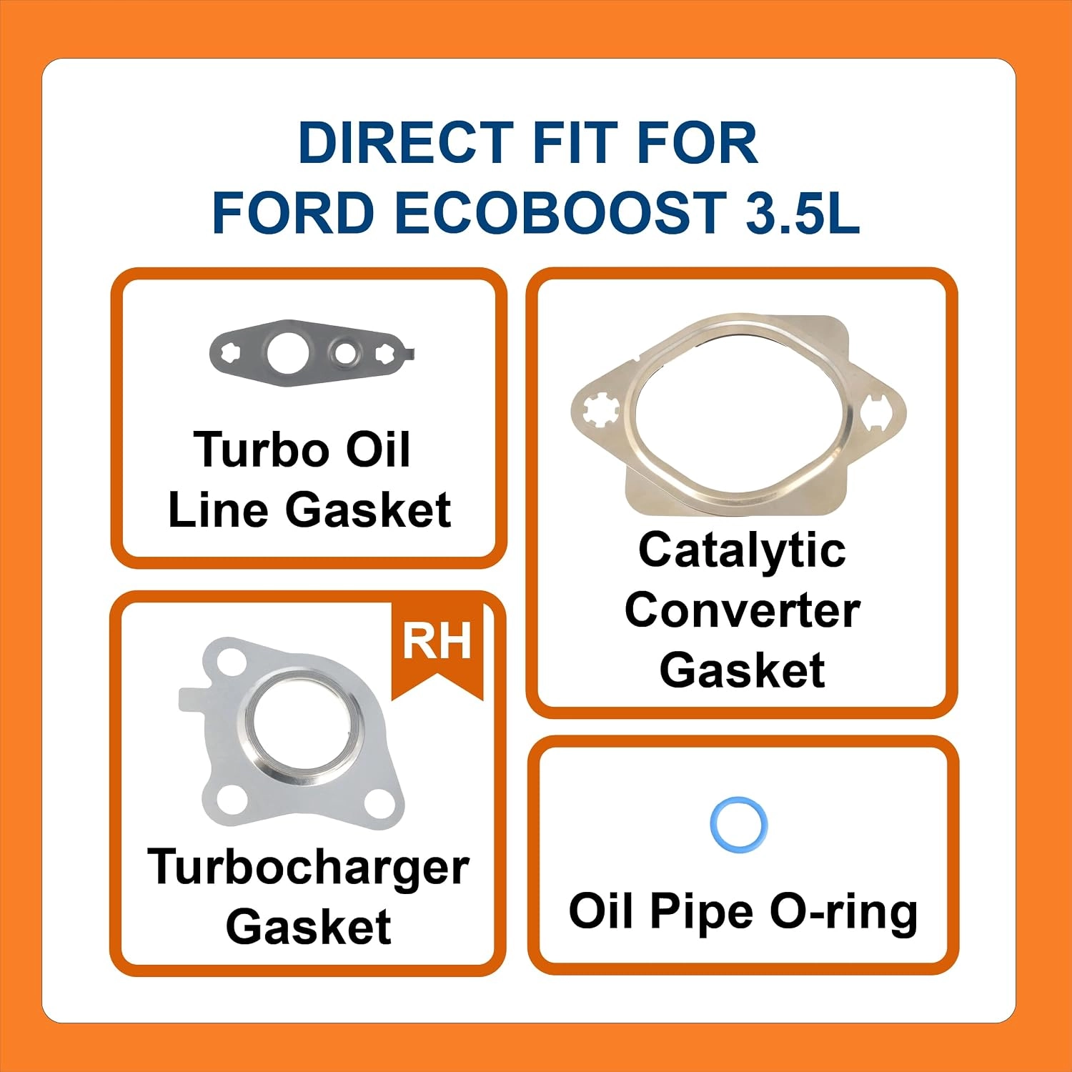 BTS-0469RH Turbo Gasket Kit - RH for Ford - 3 BTS-0469RH Turbo Gasket Kit – RH for Ford