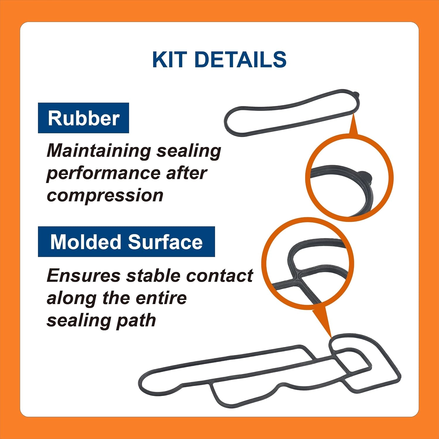 BTS-1842124C91 Oil Cooler Assembly Gasket Kit for Navistar - 3 BTS-1842124C91 Oil Cooler Assembly Gasket Kit for Navistar