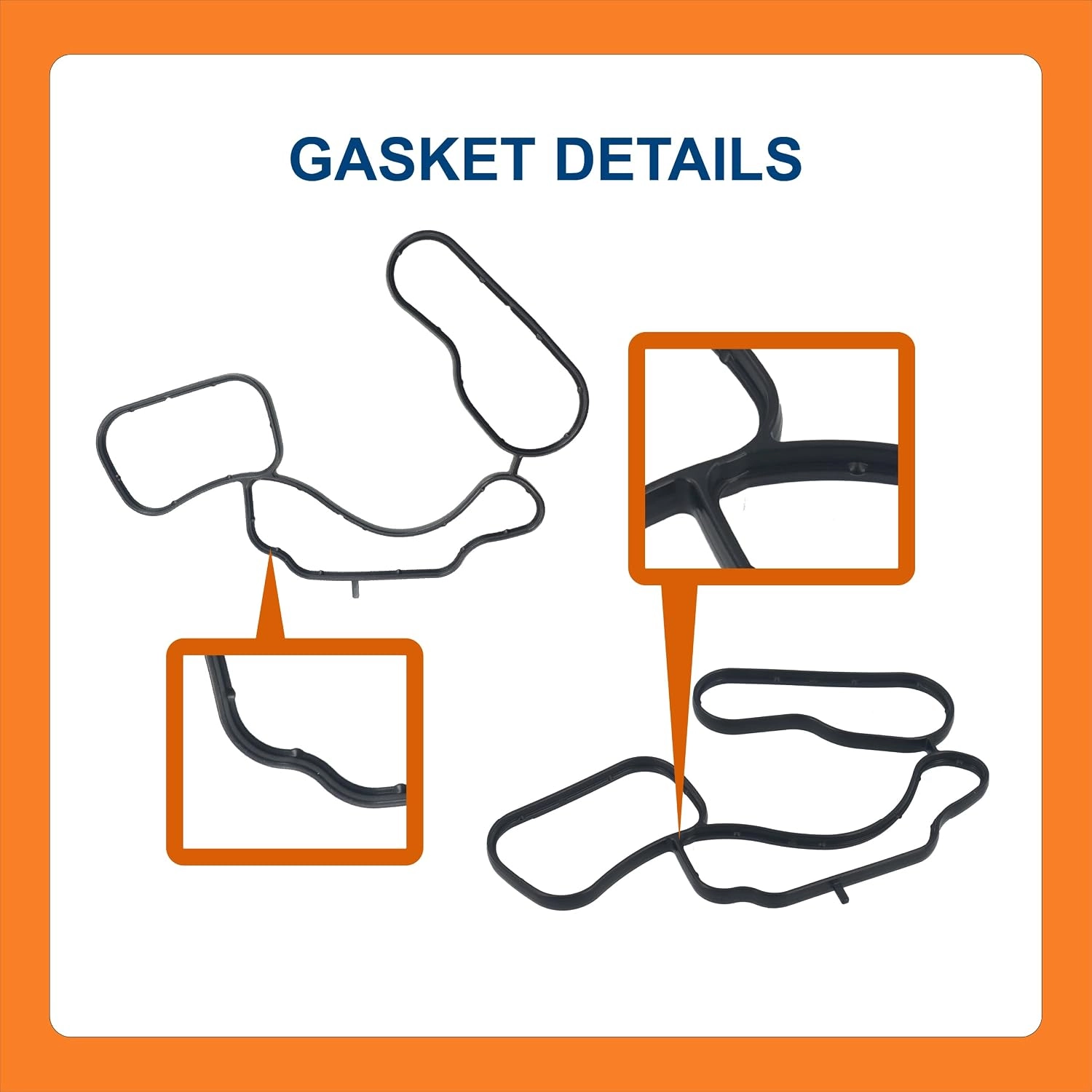 BTS-2047414PE Oil Cooler Gasket for Paccar - 5 BTS-2047414PE Oil Cooler Gasket for Paccar