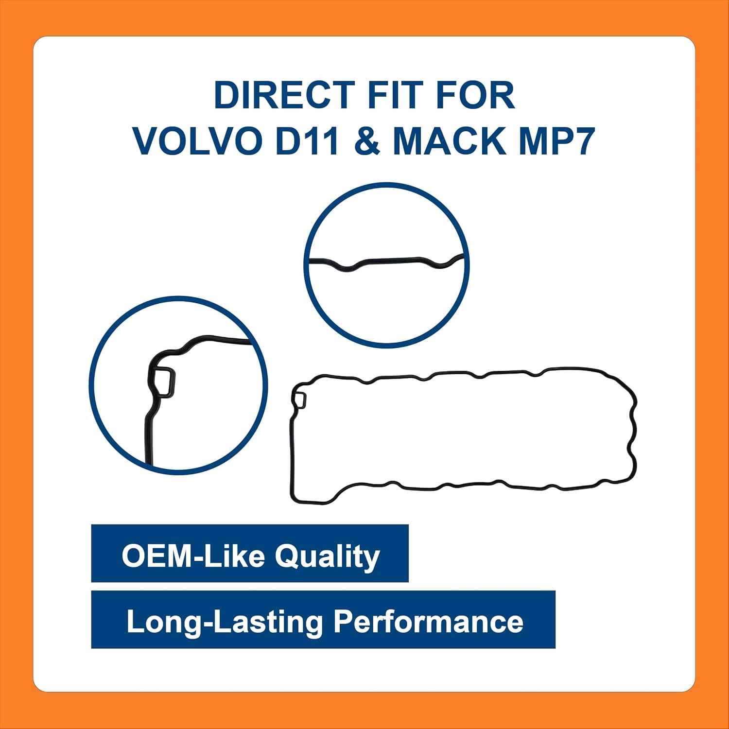 BTS-20804638 Valve Cover Gasket for Volvo - 2 BTS-20804638 Valve Cover Gasket for Volvo