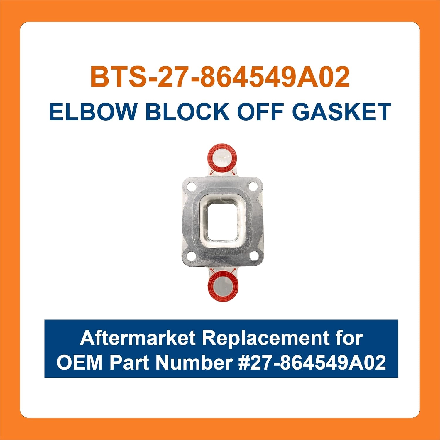 BTS-27-864549A02 Elbow Block Off Gasket for MerCruiser - 1 BTS-27-864549A02 Elbow Block Off Gasket for MerCruiser