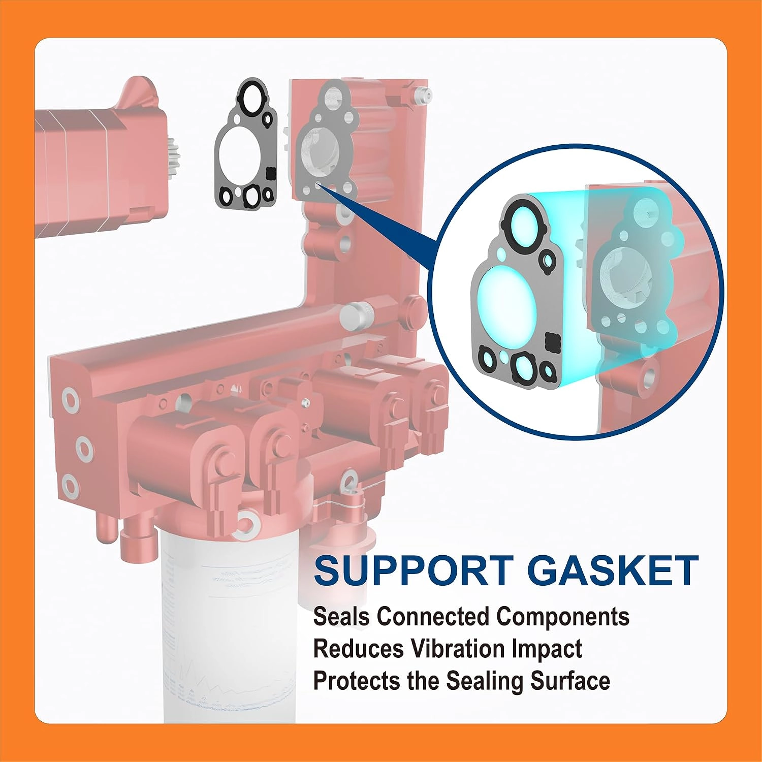 BTS-2872195 Fuel Pump Mounting Gasket for Cummins - 1 BTS-2872195 Fuel Pump Mounting Gasket for Cummins