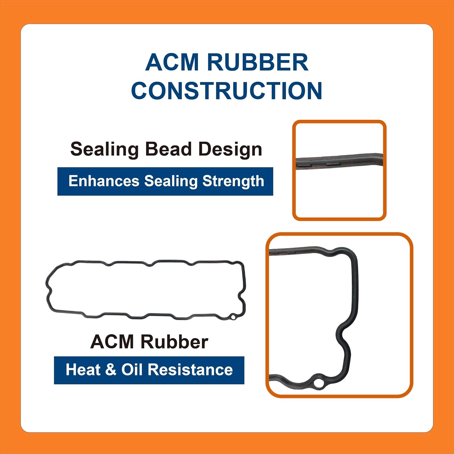 BTS-97188896 Valve Cover Gasket for General Motors - 3 BTS-97188896 Valve Cover Gasket for General Motors
