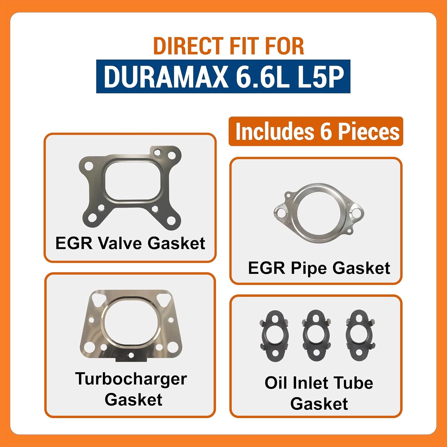 BTS-EGRVALL5P1 EGR & Turbo Gasket Kit for General Motors - Image 2 BTS-EGRVALL5P1 EGR & Turbo Gasket Kit for General Motors