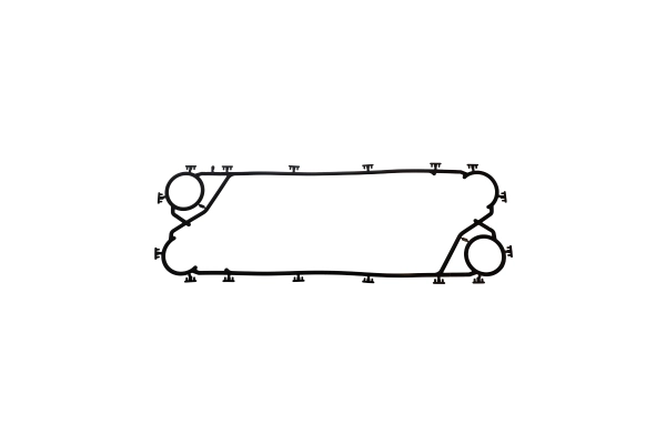 BTS-8692030127 PHE Gasket for MTU